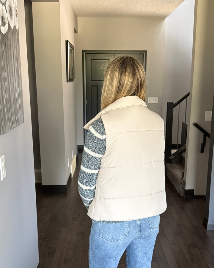 Alpine Puffer Vest | Sand Beige
