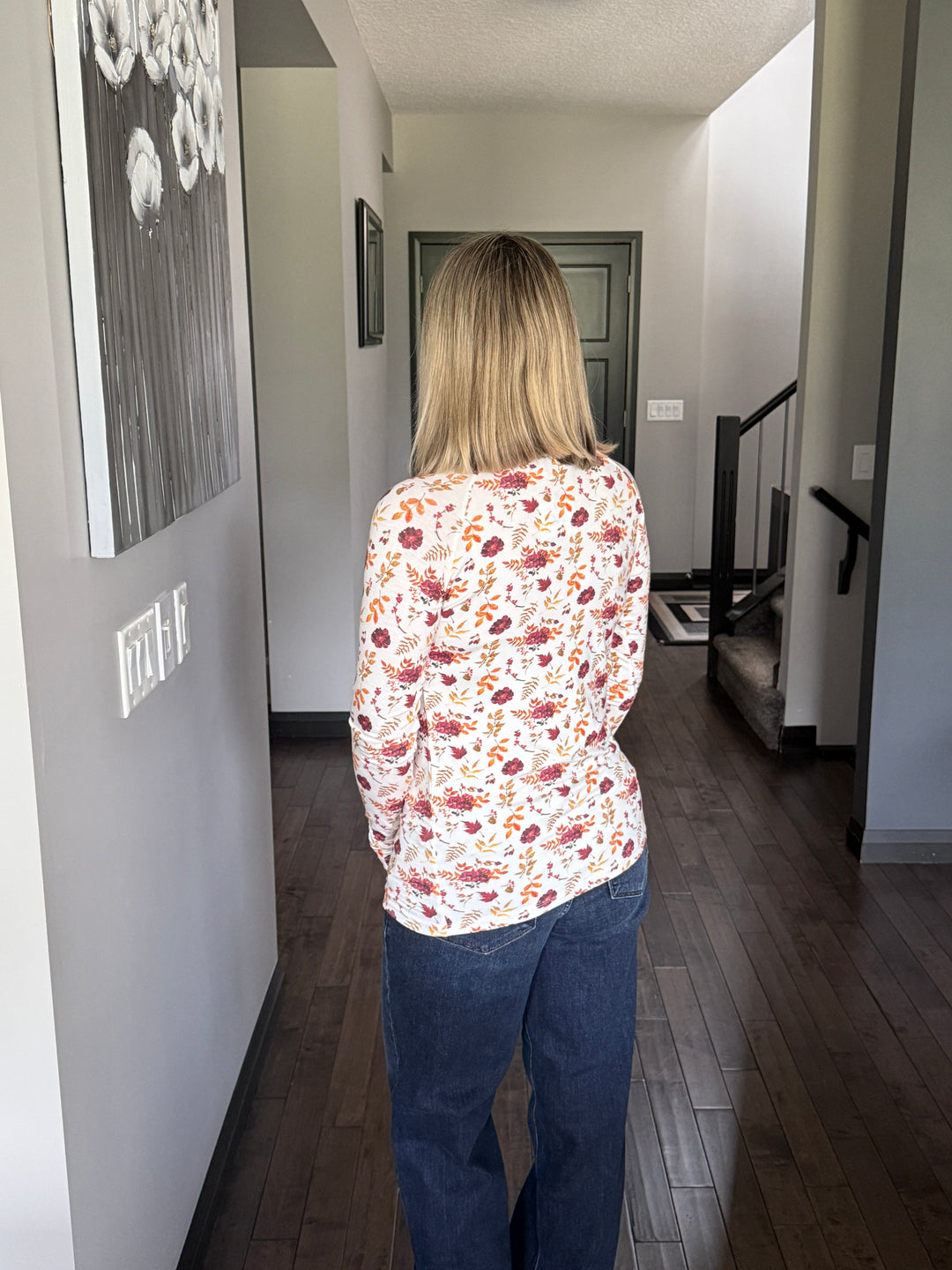Michelle Mae | Blair Long Sleeve Top | Autumn Floral