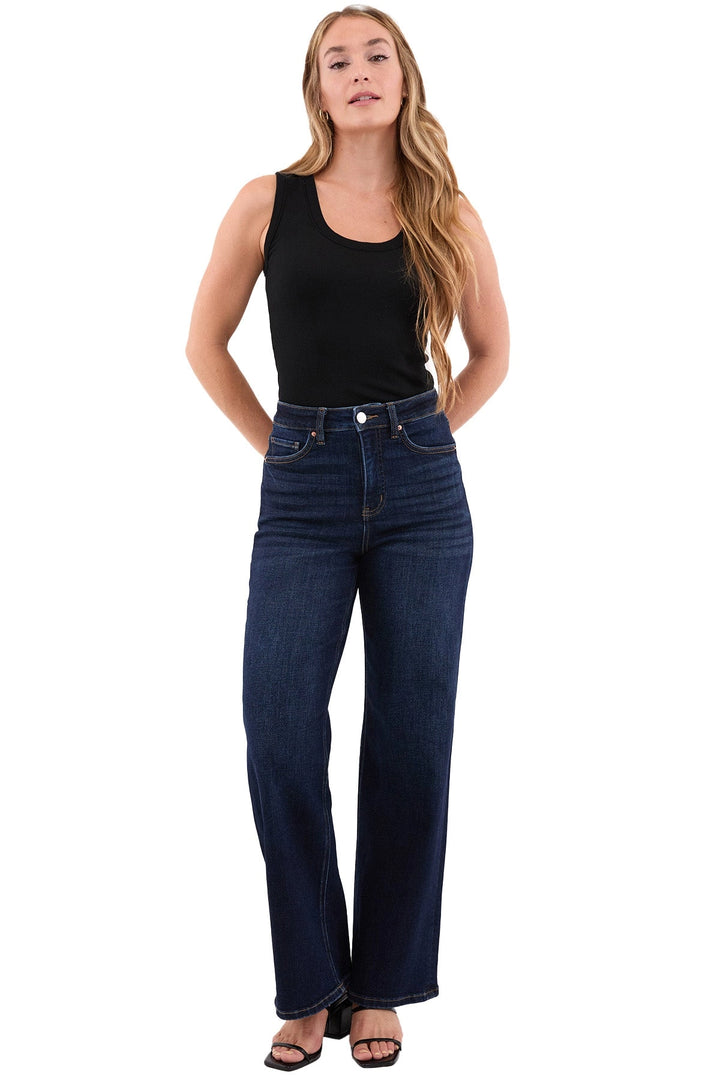 RFM Hailey High Rise Slim Wide Leg | Dark Wash