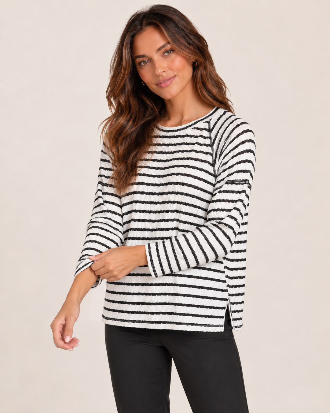 Grace and Lace | Easy Going Stripe Pullover
