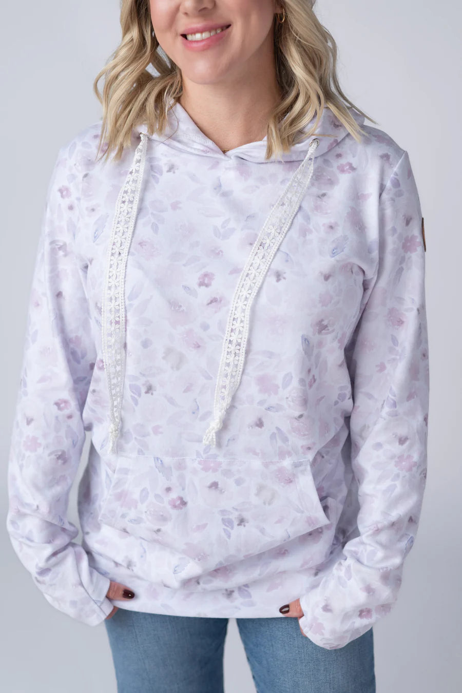 Michelle Mae | Hailey Pullover Hoodie | Blush Floral