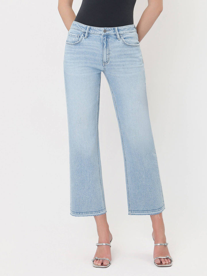 Vervet | Lainie Crop Slim Wide Leg Jeans