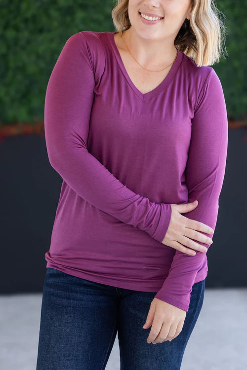 Michelle Mae | Larissa Long Sleeve | Mulberry