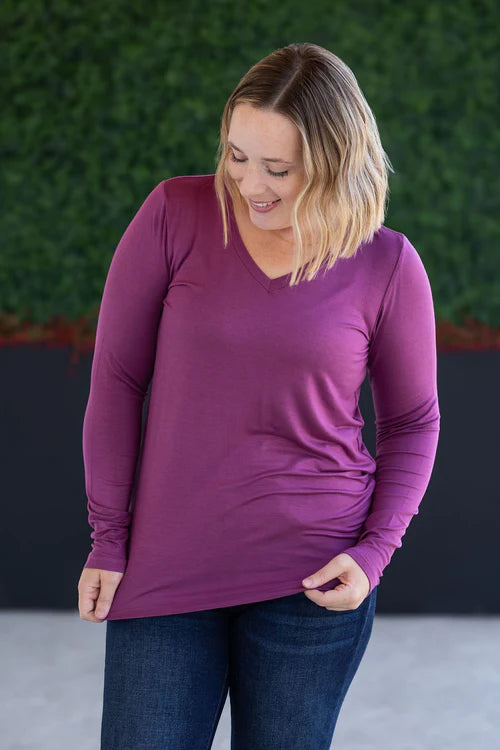 Michelle Mae | Larissa Long Sleeve | Mulberry