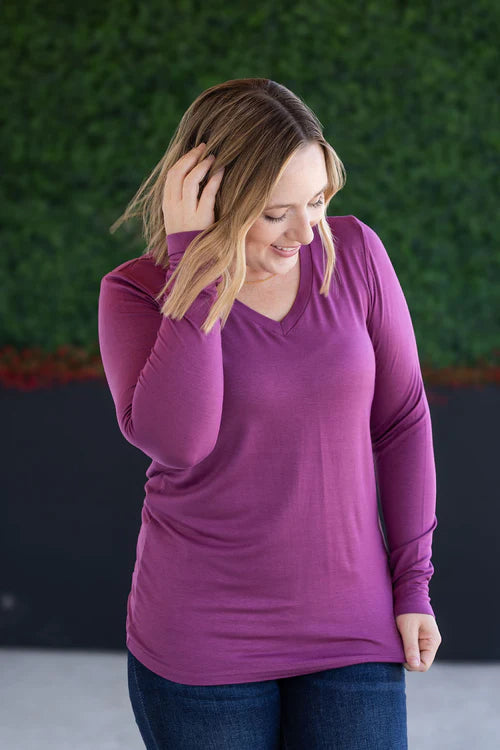 Michelle Mae | Larissa Long Sleeve | Mulberry
