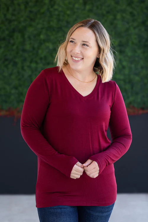 Michelle Mae | Larissa Long Sleeve | Burgundy