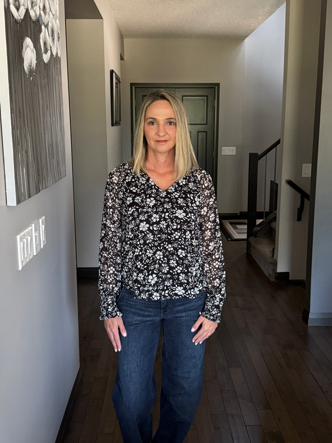 Piper Notch Neck Floral Top