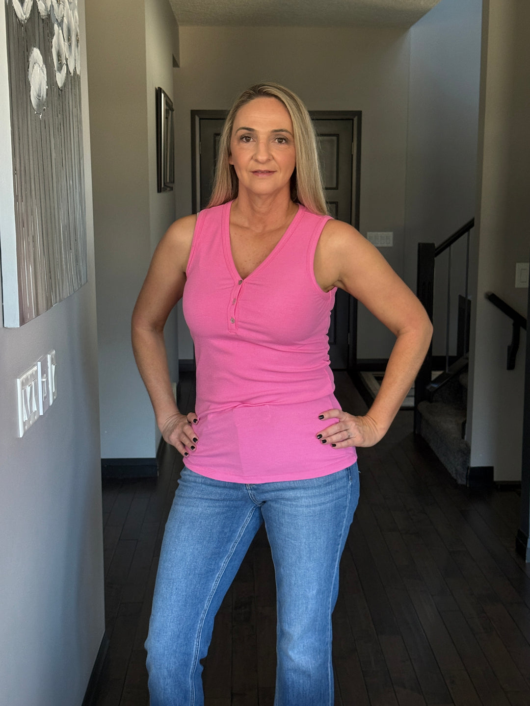 Michelle Mae | Addison Tank | Pink