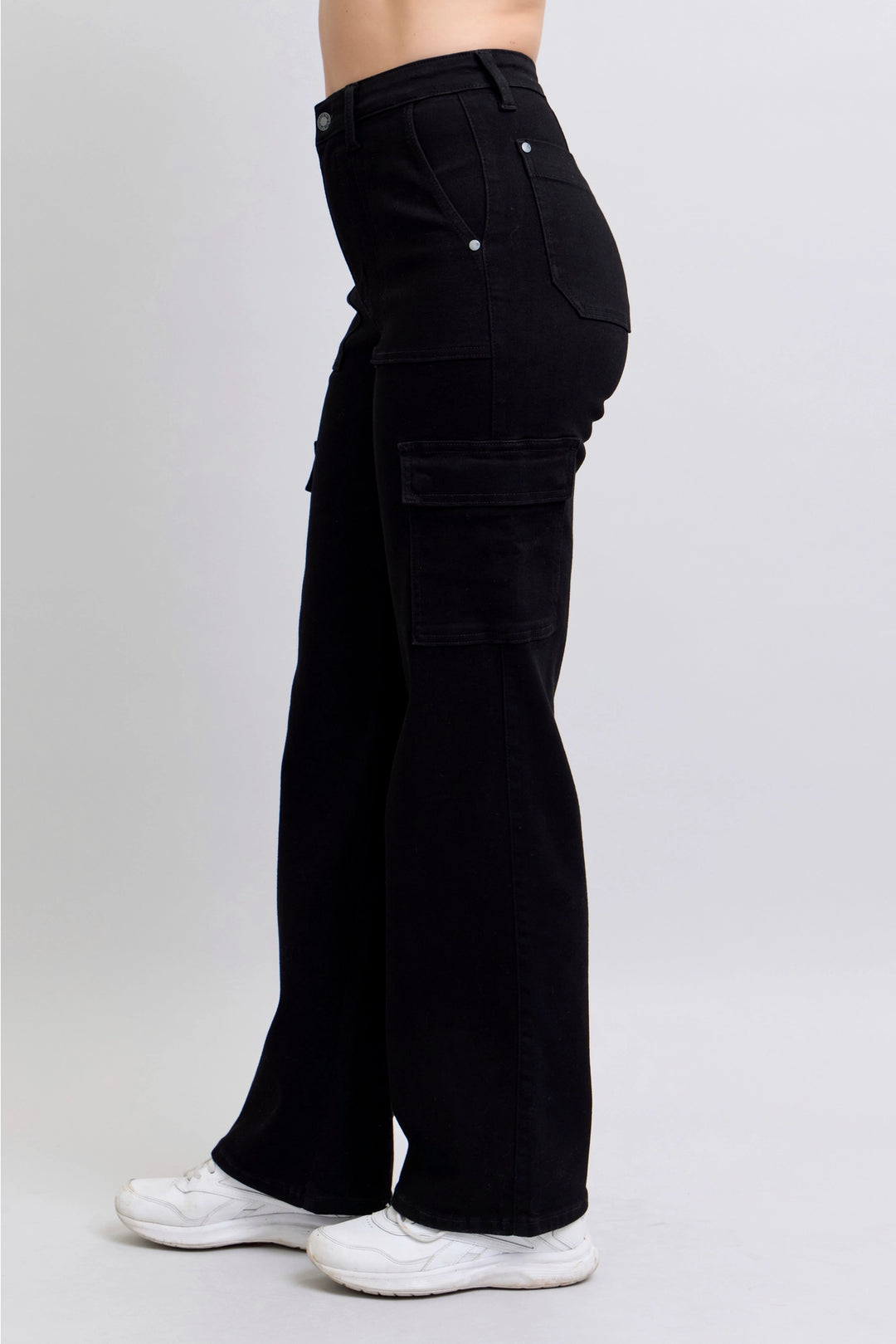 Judy Blue | Callie Cargo Wide Leg Jeans