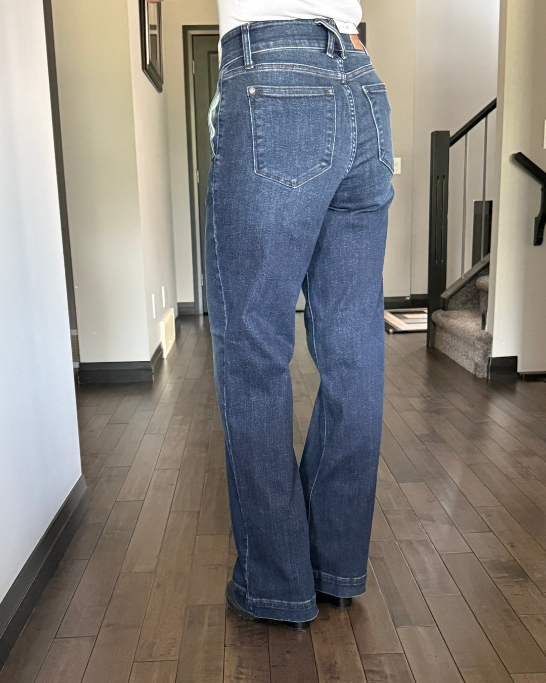 Judy Blue | Riley Wide Leg Denim | Dark Wash