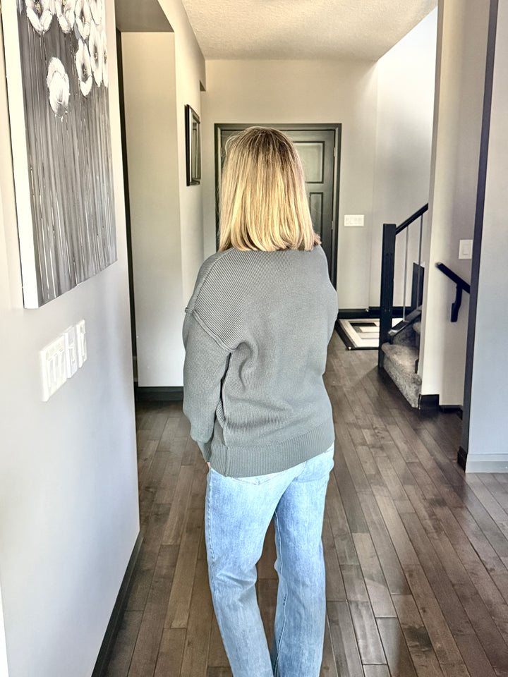 Danny Drop Shoulder Sweater | Ash Jade