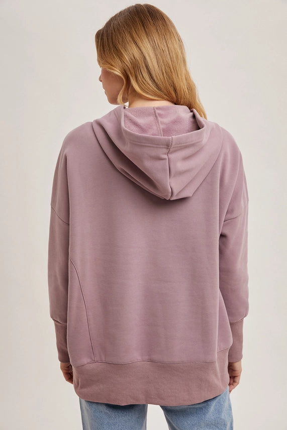My Favourite Oversized Tunic Hoodie | Mauve