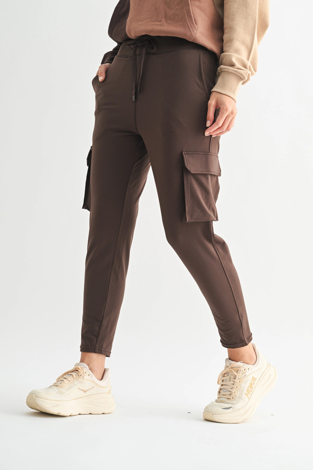 Venice Slim Fit Cargo Jogger | Espresso