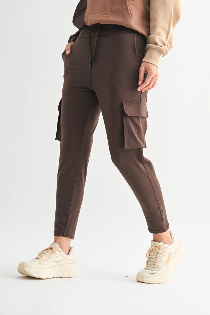 Venice Slim Fit Cargo Jogger | Espresso