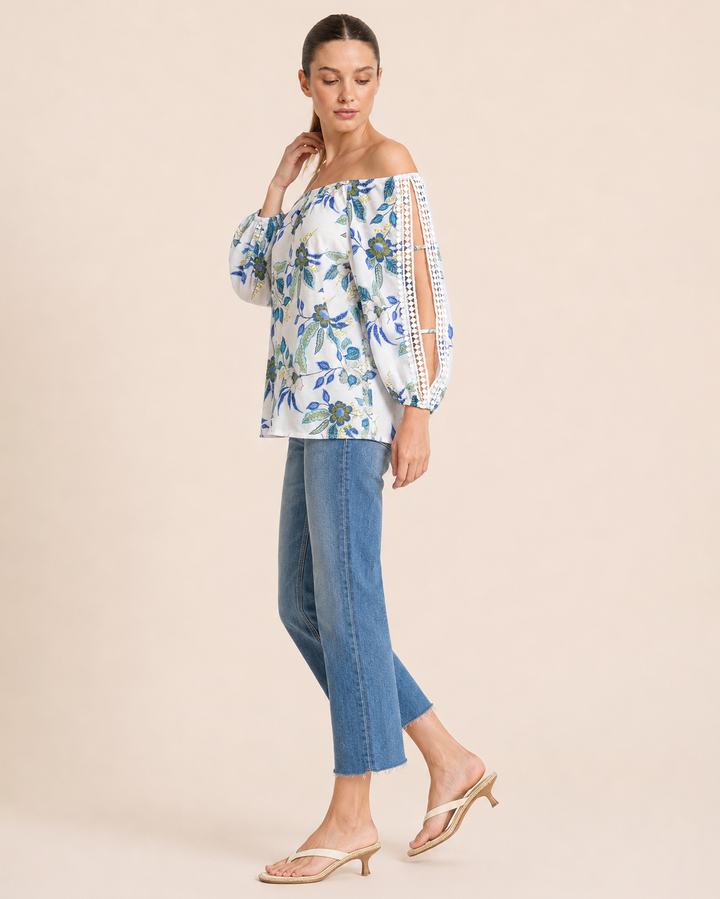 Paradise Breeze Top with Crochet Detail