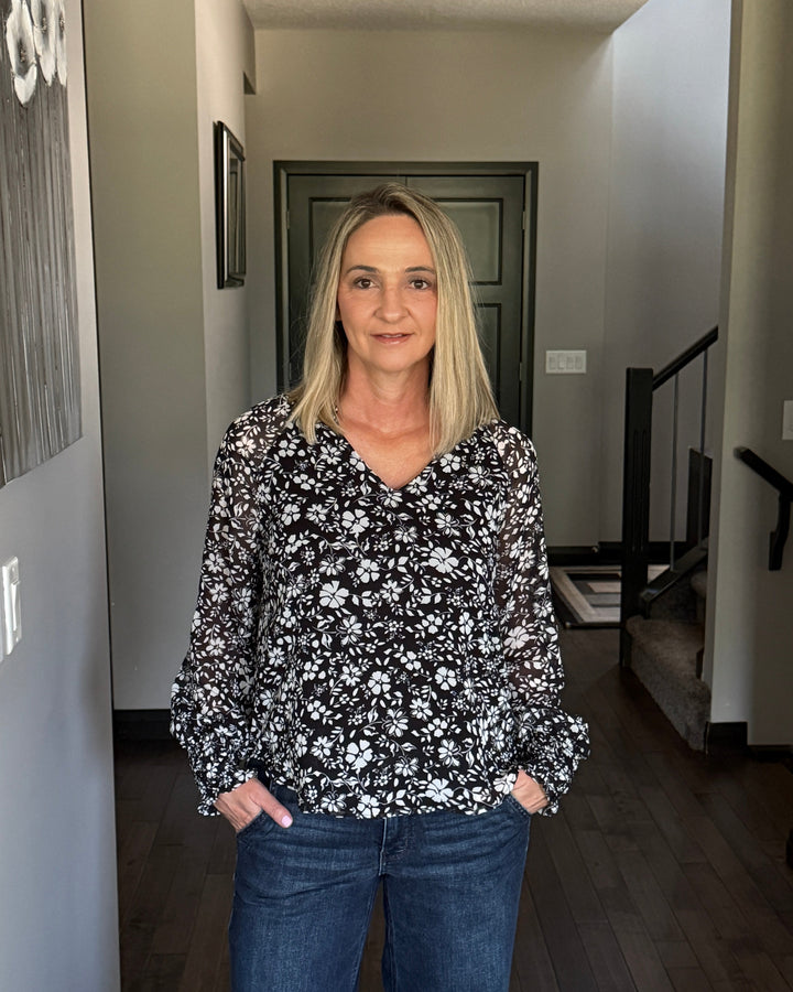 Piper Notch Neck Floral Top