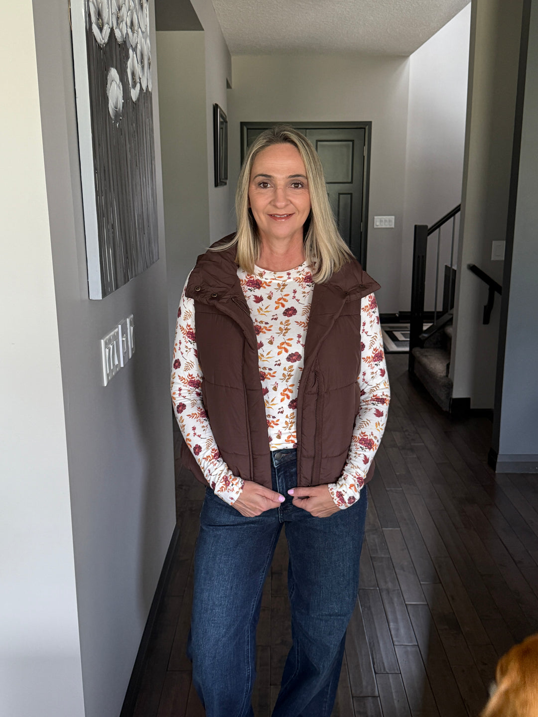 Alpine Puffer Vest | Brown