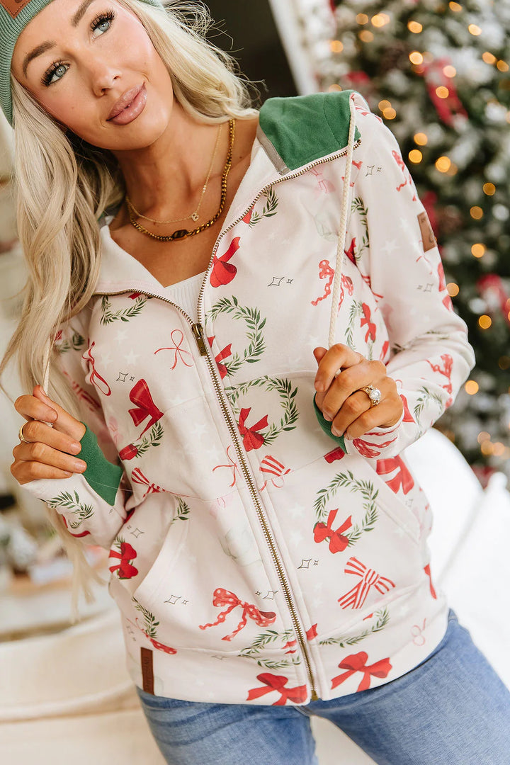 PREORDER  Ampersand Ave | FullZip Sweatshirt | Deck The Halls - ETA END SEP/EARLY OCT