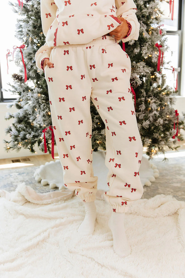 PREORDER  Ampersand Ave | Comfort Zone Joggers | Bundled In Bows - ETA END SEP/EARLY OCT