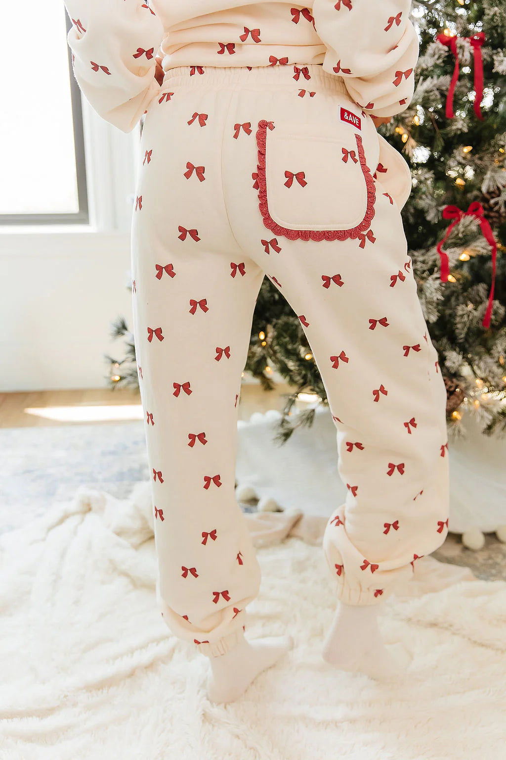 PREORDER  Ampersand Ave | Comfort Zone Joggers | Bundled In Bows - ETA END SEP/EARLY OCT