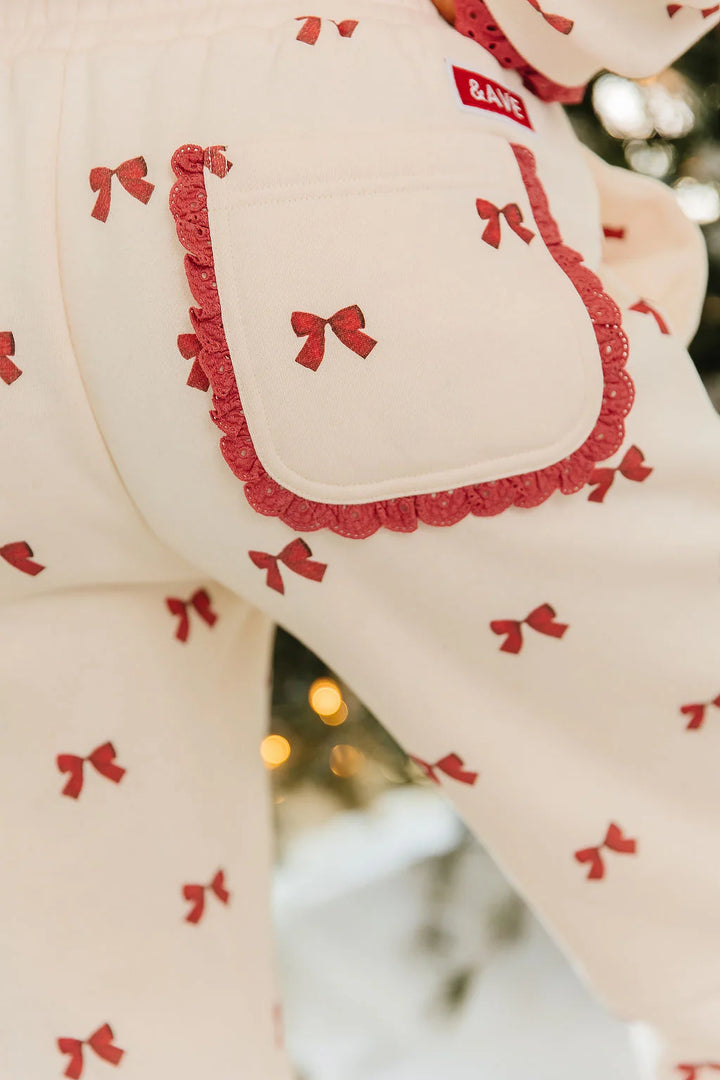 PREORDER  Ampersand Ave | Comfort Zone Joggers | Bundled In Bows - ETA END SEP/EARLY OCT