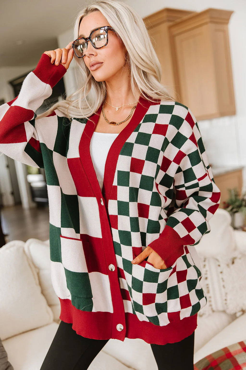 PREORDER  Ampersand Ave | Oversized Cardigan | Checking It Twice - ETA END SEP/EARLY OCT