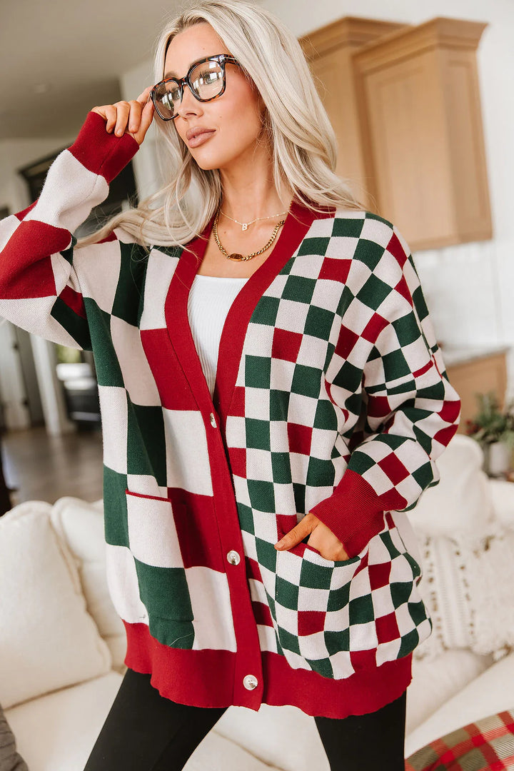 PREORDER  Ampersand Ave | Oversized Cardigan | Checking It Twice - ETA END SEP/EARLY OCT