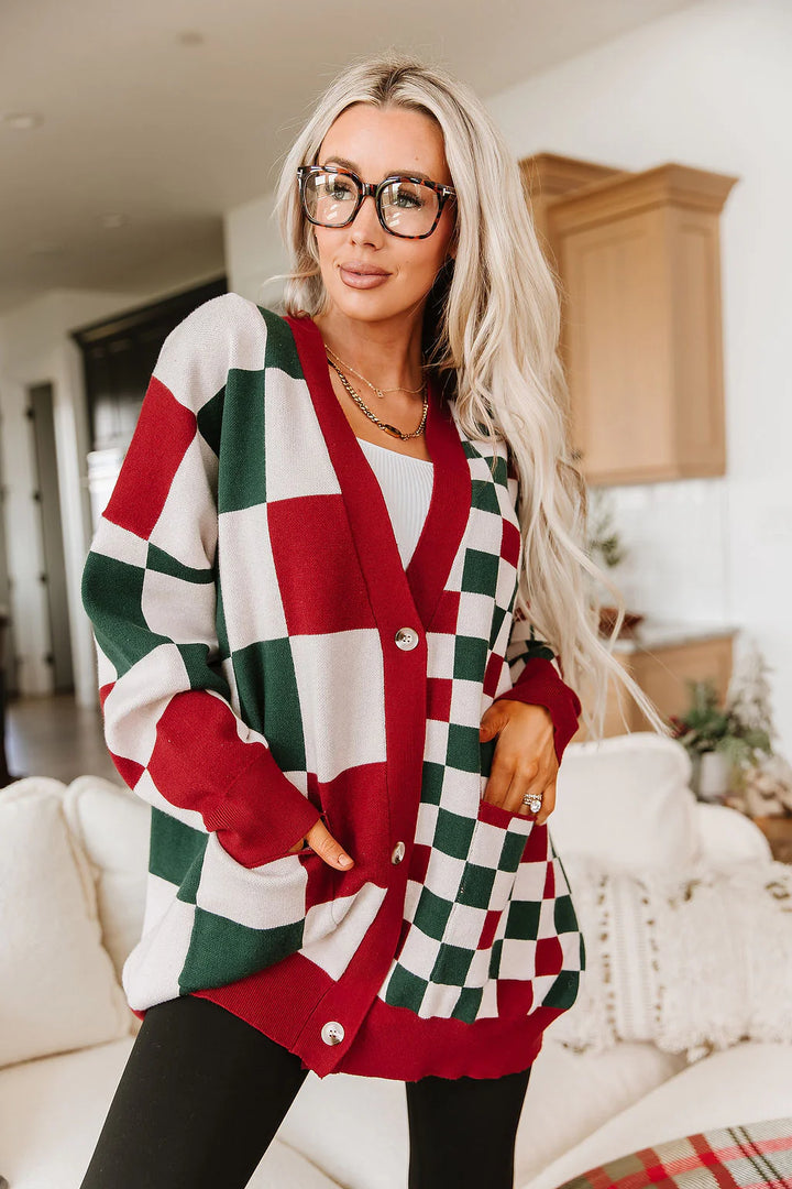PREORDER  Ampersand Ave | Oversized Cardigan | Checking It Twice - ETA END SEP/EARLY OCT