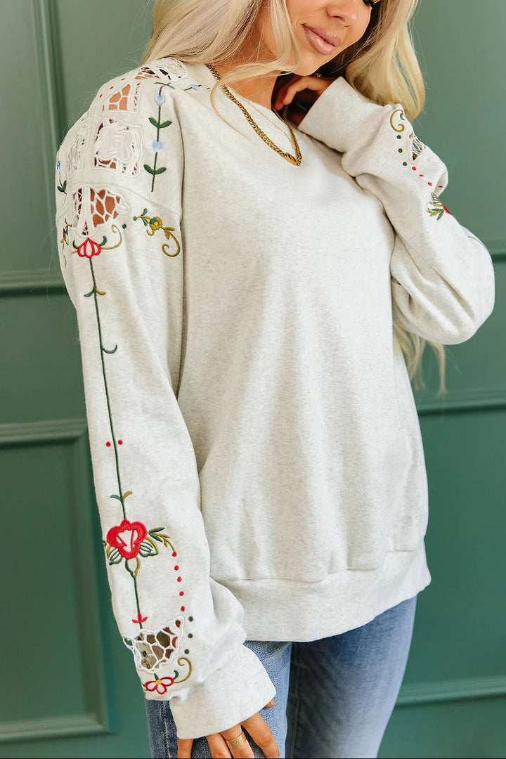 PREORDER  Ampersand Ave | University Sideslit Pullover | First Frost - ETA END SEP/EARLY OCT