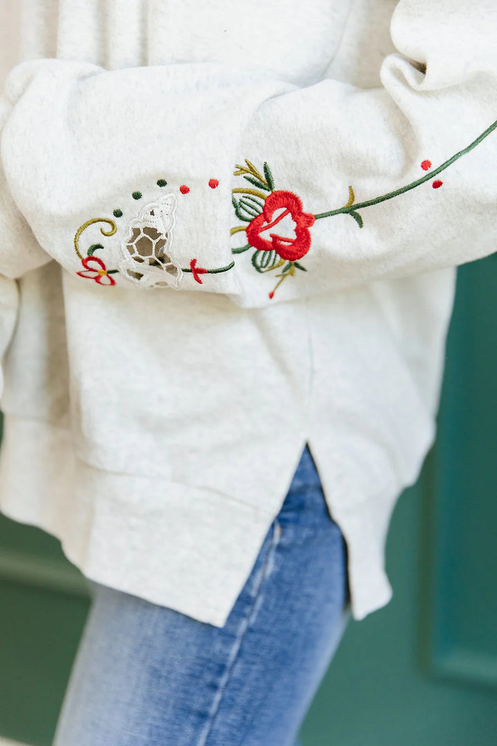 PREORDER  Ampersand Ave | University Sideslit Pullover | First Frost - ETA END SEP/EARLY OCT