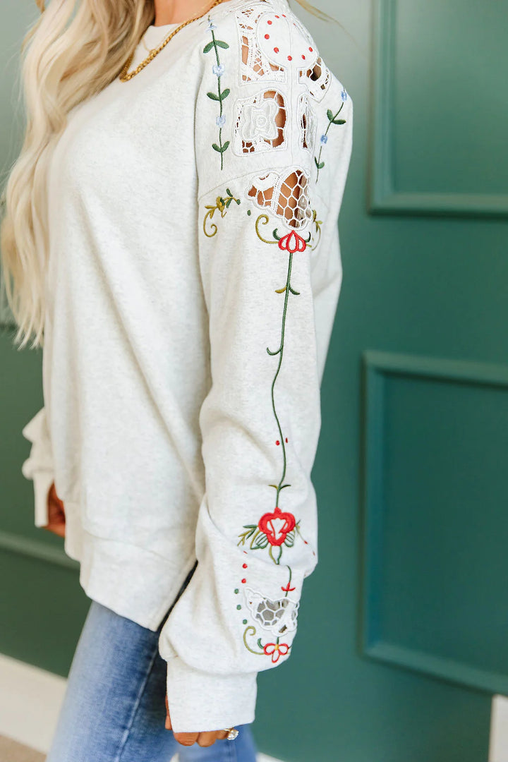 PREORDER  Ampersand Ave | University Sideslit Pullover | First Frost - ETA END SEP/EARLY OCT