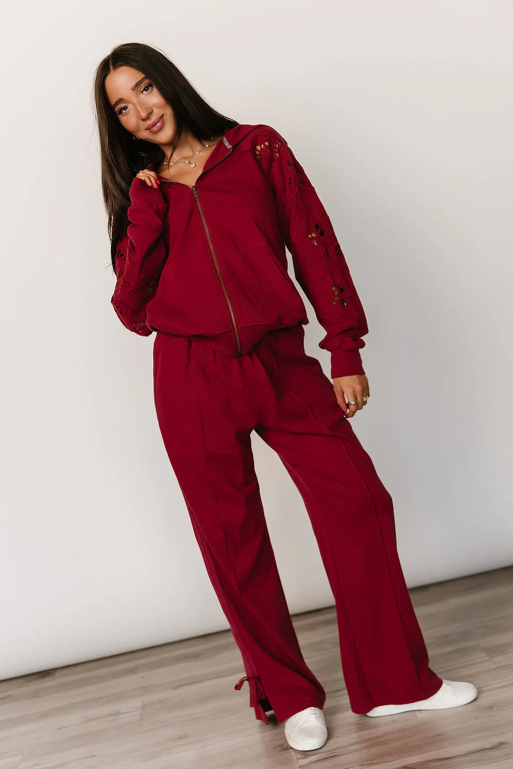 Ampersand Ave | Wide Leg Comfs Love Story | Crimson