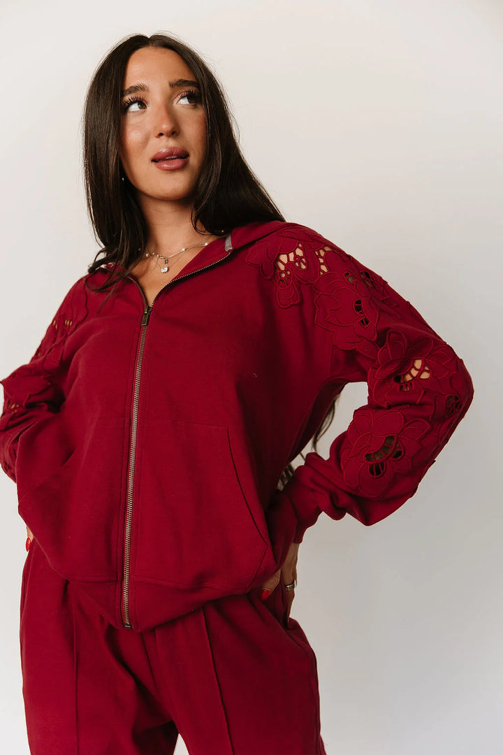 Ampersand Ave | University FullZip Love Story | Crimson