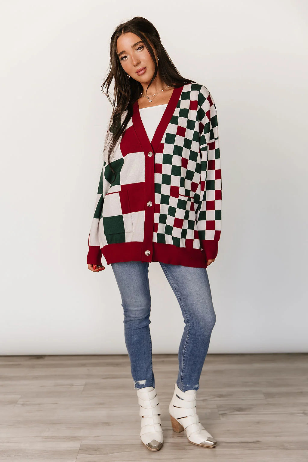 PREORDER  Ampersand Ave | Oversized Cardigan | Checking It Twice - ETA END SEP/EARLY OCT