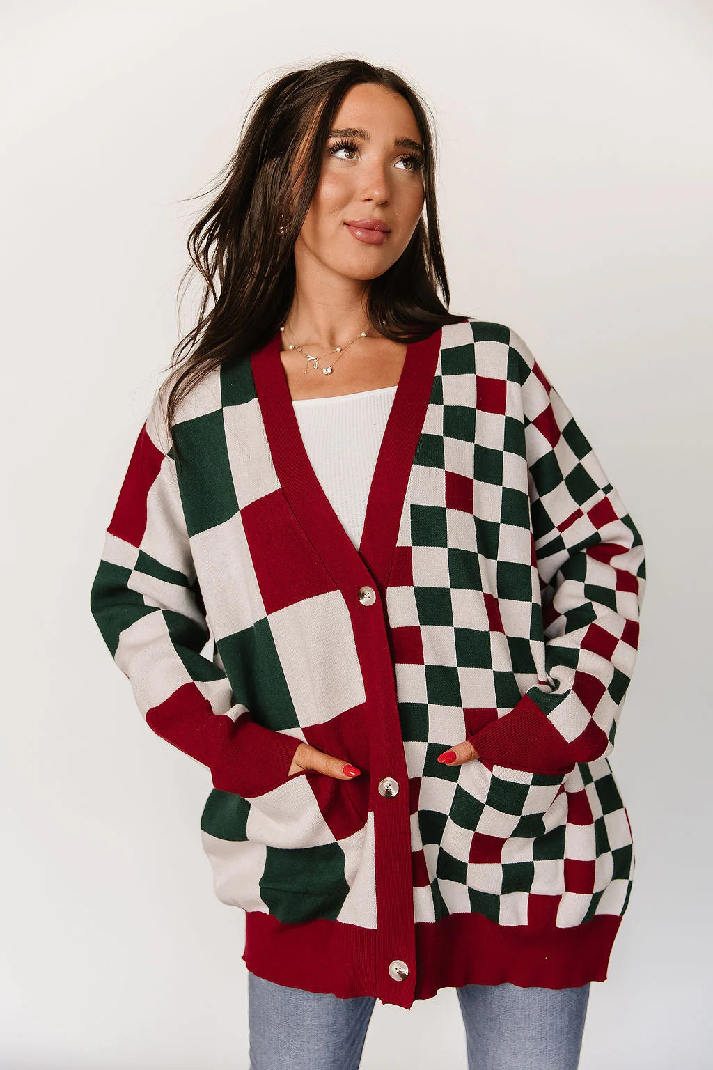 PREORDER  Ampersand Ave | Oversized Cardigan | Checking It Twice - ETA END SEP/EARLY OCT