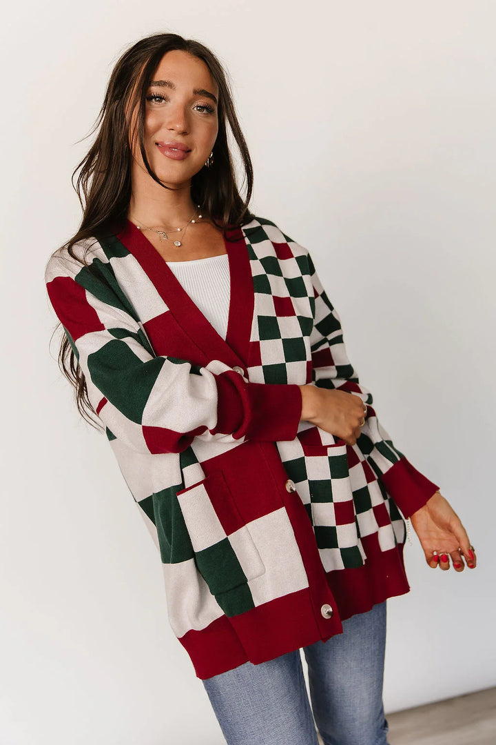 PREORDER  Ampersand Ave | Oversized Cardigan | Checking It Twice - ETA END SEP/EARLY OCT