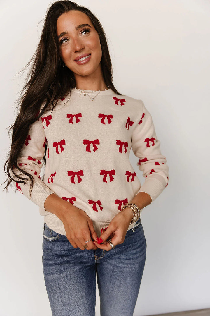 PREORDER  Ampersand Ave | Bow Babe Sweater - ETA END SEP/EARLY OCT