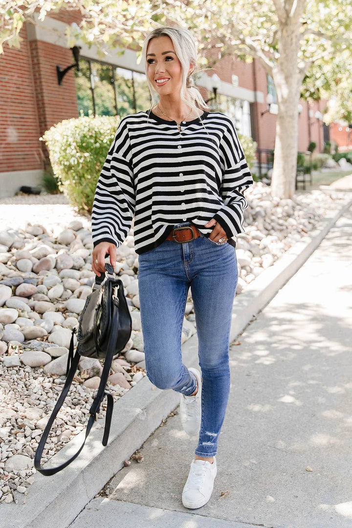 PREORDER  Ampersand Ave | Classic Cardigan | Fine Lines - ETA END OCT / EARLY NOV