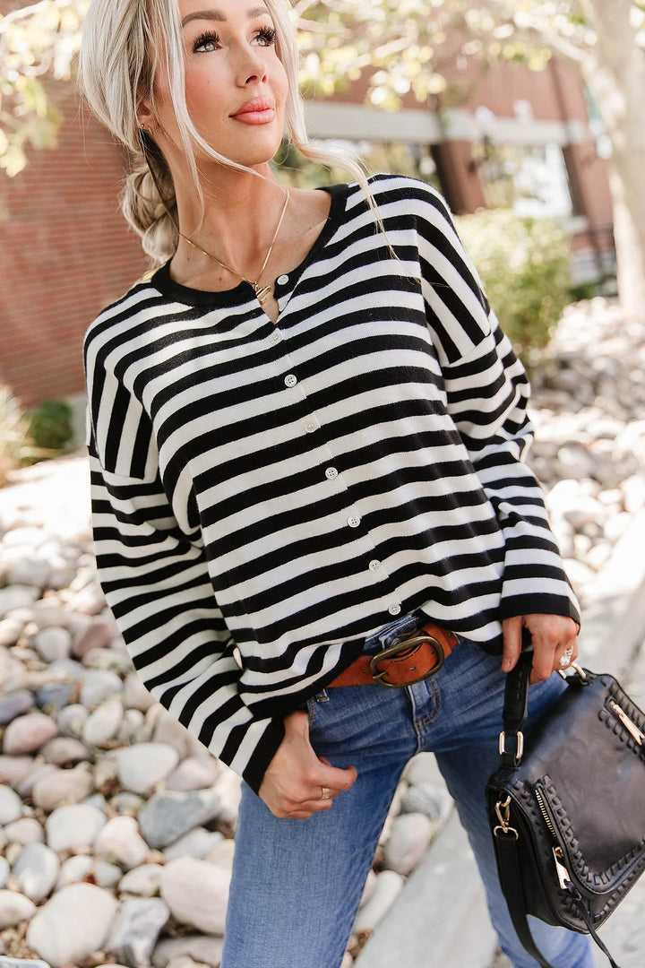 PREORDER  Ampersand Ave | Classic Cardigan | Fine Lines - ETA END OCT / EARLY NOV