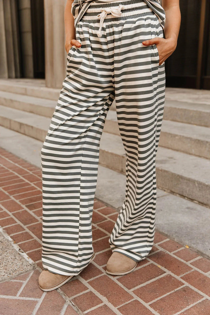 PREORDER  Ampersand Ave | 24/7 Pant | Willow Stripe - ETA MID DEC