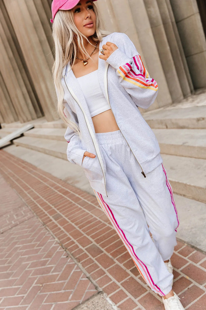 PREORDER  Ampersand Ave | Comfort Zone FullZip | Sunbeam Stripe - ETA MID DEC