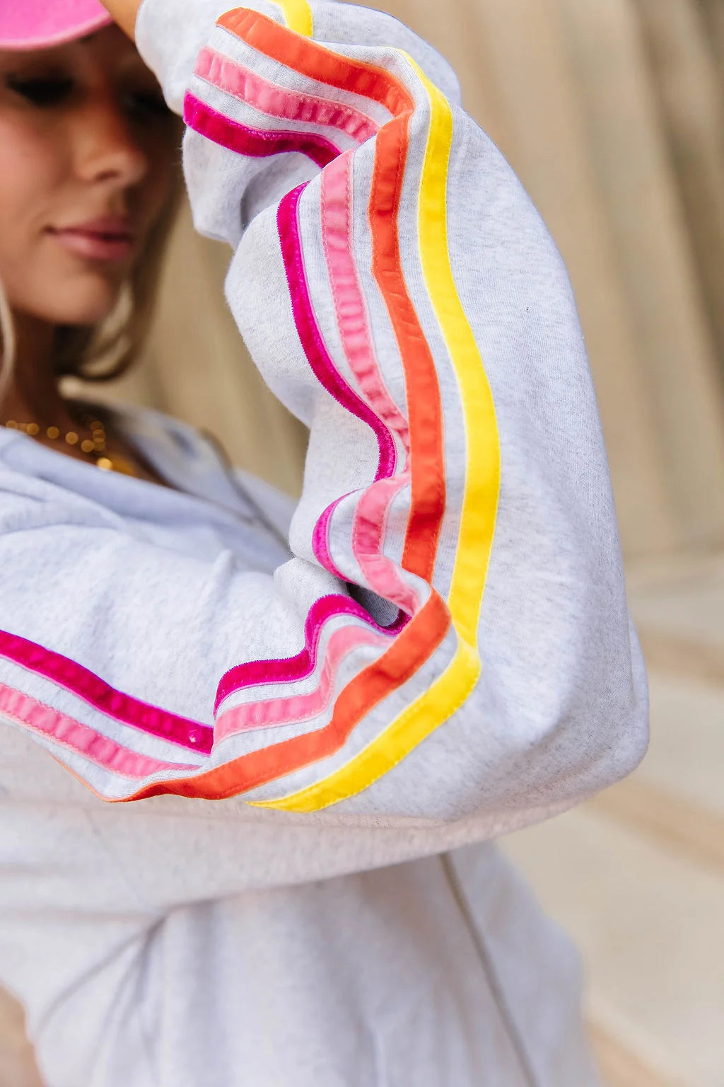 PREORDER  Ampersand Ave | Comfort Zone FullZip | Sunbeam Stripe - ETA MID DEC