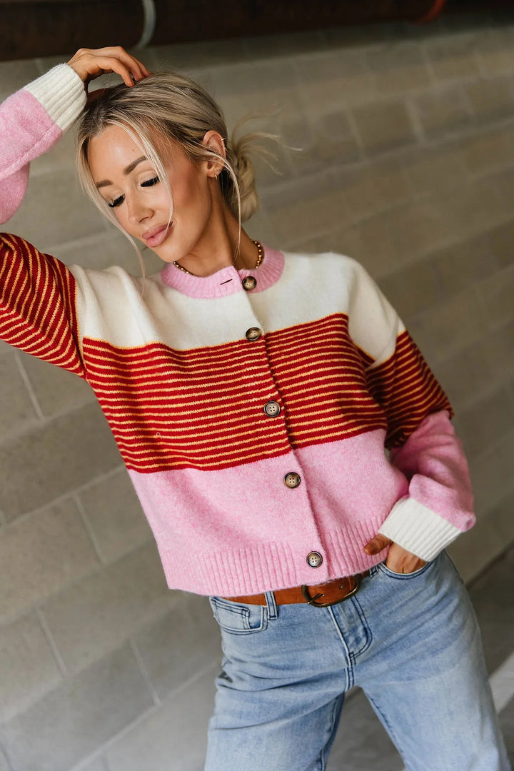 PREORDER  Ampersand Ave | Cozy Knit Cardigan | Happy Place - ETA MID DEC