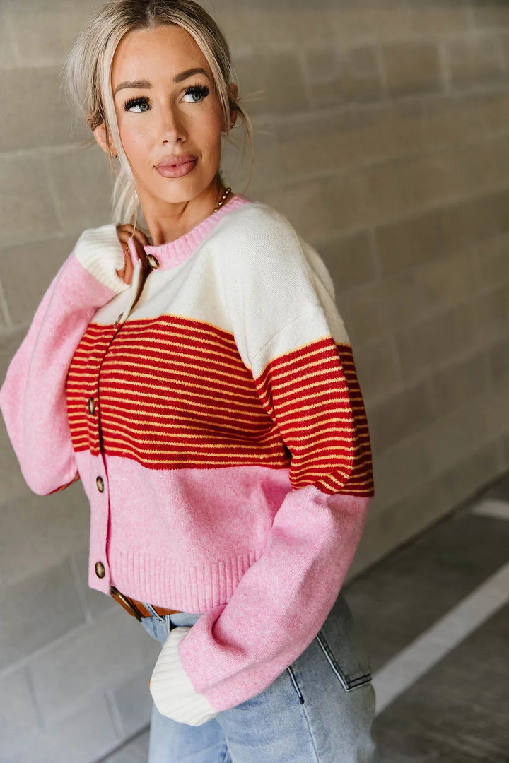 PREORDER  Ampersand Ave | Cozy Knit Cardigan | Happy Place - ETA MID DEC