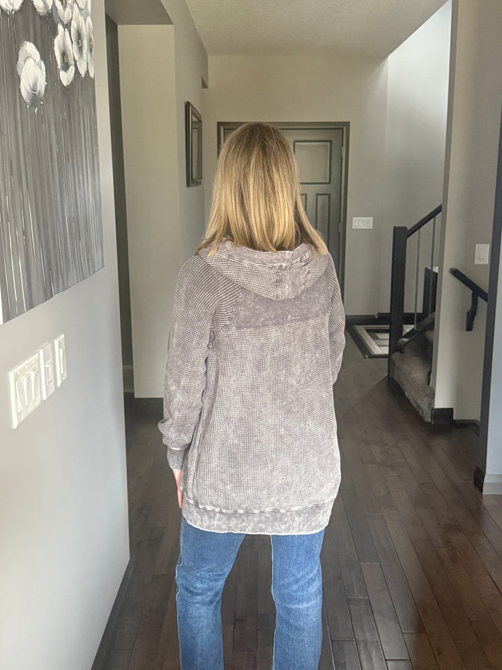 Oversized Waffle Full Zip | Urban Chic
