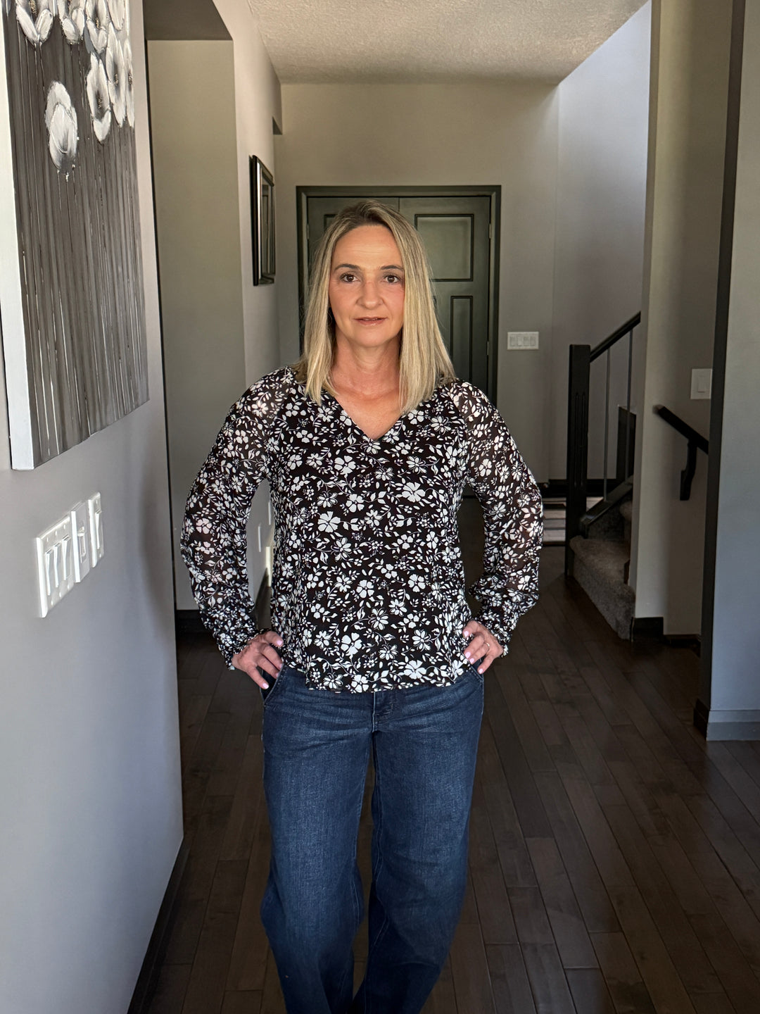 Piper Notch Neck Floral Top