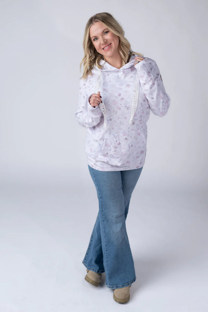 Michelle Mae | Hailey Pullover Hoodie | Blush Floral