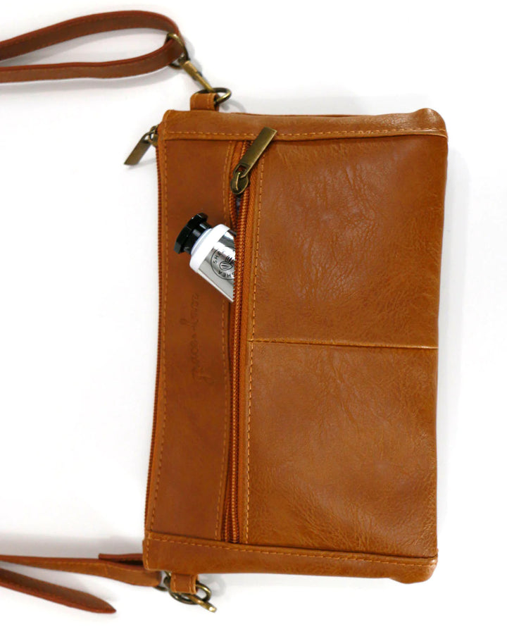 Grace and Lace | Vegan Leather Essentials Belt Bag | Cognac