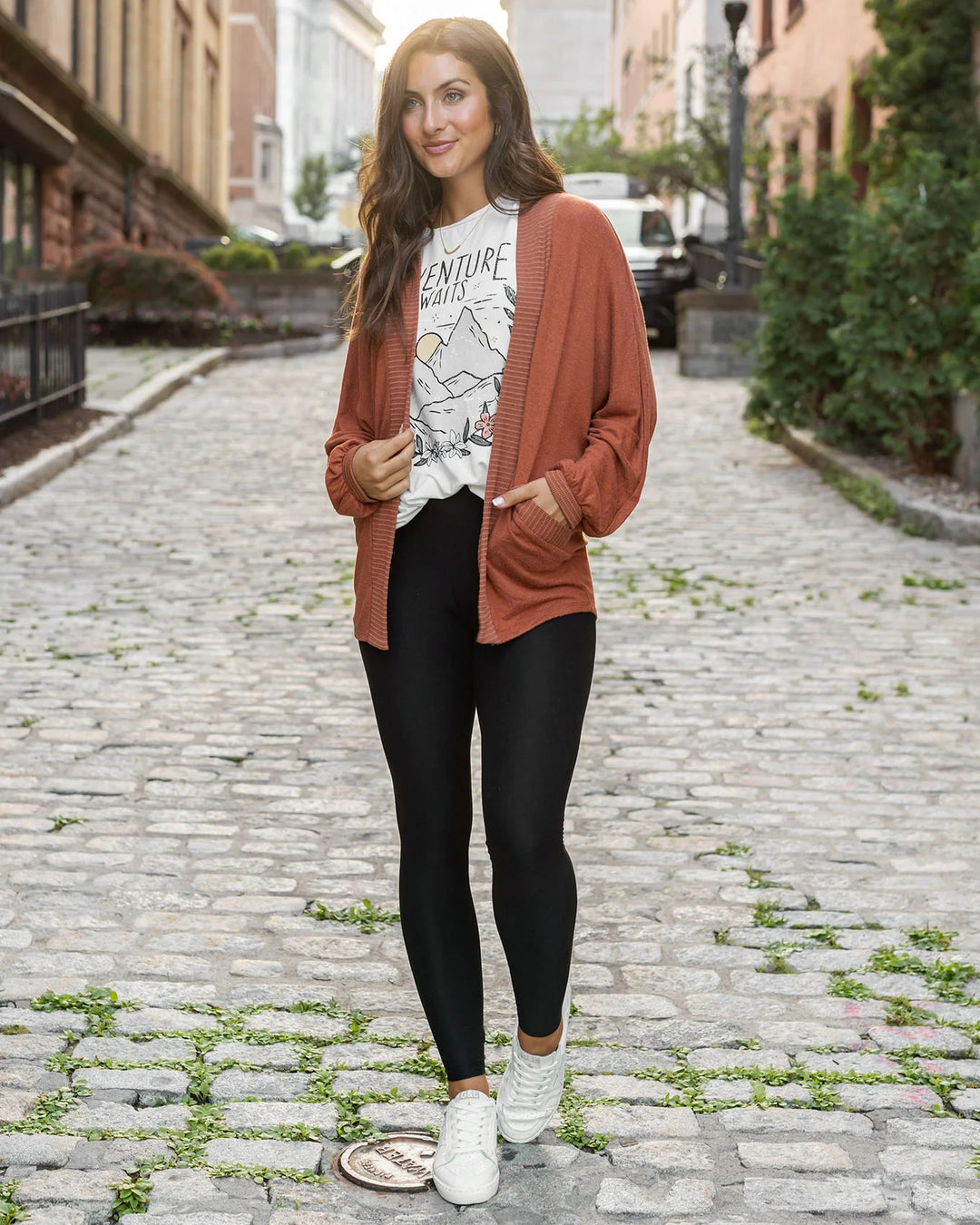 Grace and Lace | Buttery Soft Cocoon Cardi | Cinnamon