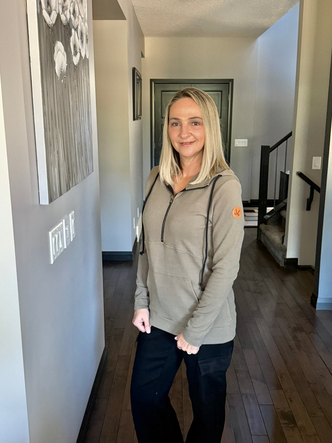 Michelle Mae | Classic HalfZip Hoodie | Olive